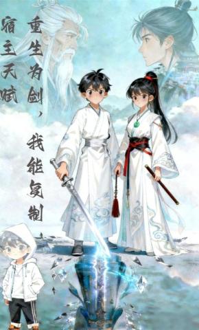 短剧《重生为剑，我能复制宿主天赋》海报