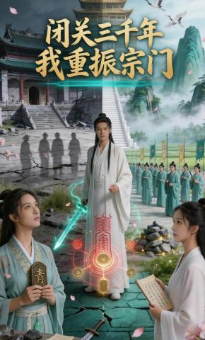 短剧《闭关三千年，我重振宗门》海报