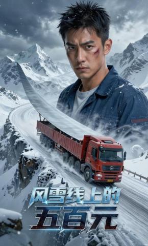 短剧《风雪线上的五百元》海报