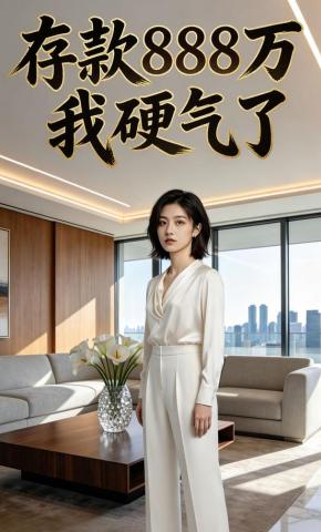 短剧《存款888万，我硬气了》海报