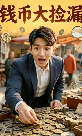 短剧《钱币大捡漏》海报