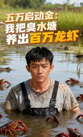 短剧《五万启动金：我把臭水塘养出百万龙虾》海报