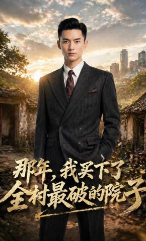 短剧《那年，我买下了全村最破的院子》海报