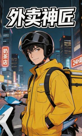 短剧《外卖神匠》海报