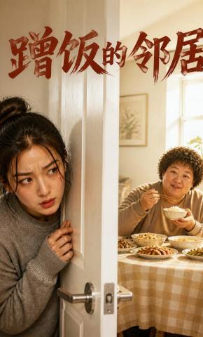 短剧《蹭饭的邻居》海报