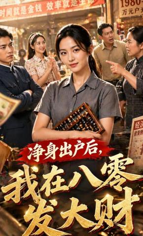 短剧《净身出户后，我在八零发大财》海报
