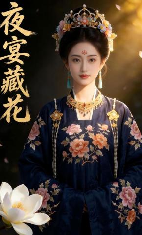 短剧《夜宴藏花》海报