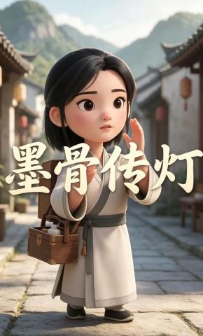 短剧《墨骨传灯》海报