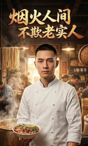 短剧《烟火人间，不欺老实人》海报