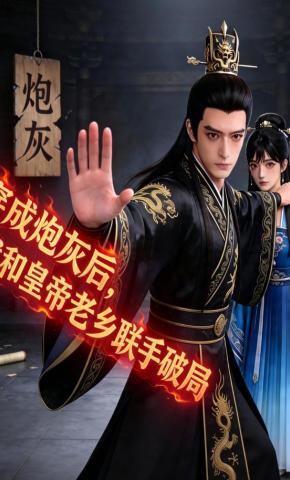 短剧《穿成炮灰后，我和皇帝老乡联手破局》海报