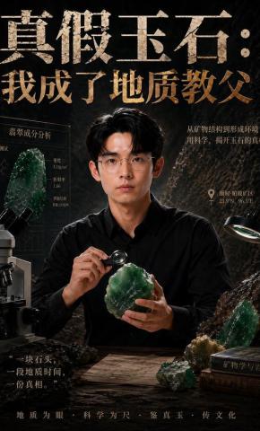 短剧《真假玉石：我成了地质教父》海报