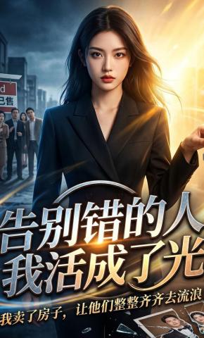短剧《告别错的人，我活成了光》海报