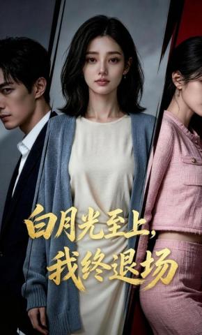 短剧《白月光至上，我终退场》海报
