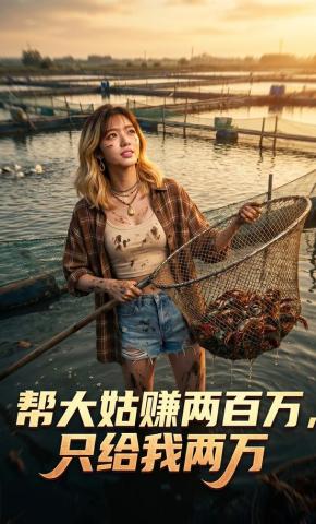 短剧《帮大姑赚两百万，只给我两万》海报