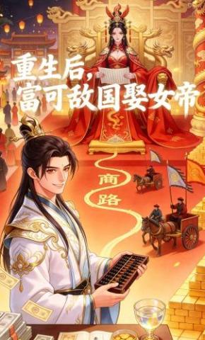 短剧《重生后，富可敌国娶女帝》海报