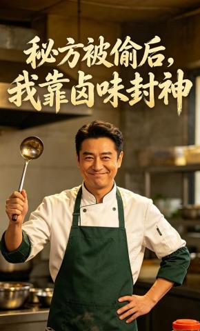 短剧《秘方被偷后，我靠卤味封神》海报