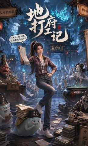 短剧《地府打工记》海报