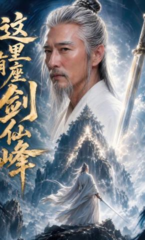 短剧《这里有座剑仙峰》海报