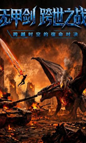 短剧《无甲剑：跨世之战》海报