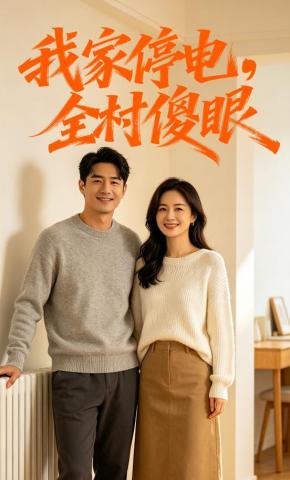 短剧《我家停电，全村傻眼》海报