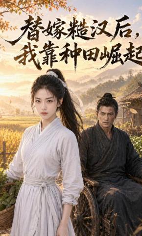 短剧《替嫁糙汉后，我靠种田崛起》海报
