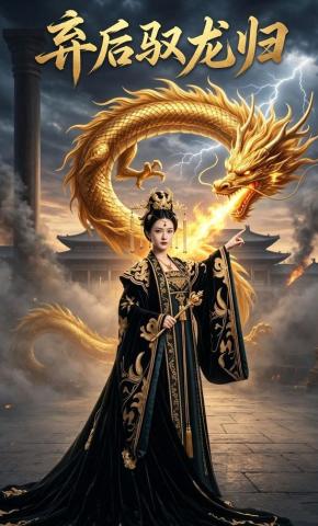 短剧《弃后驭龙归》海报