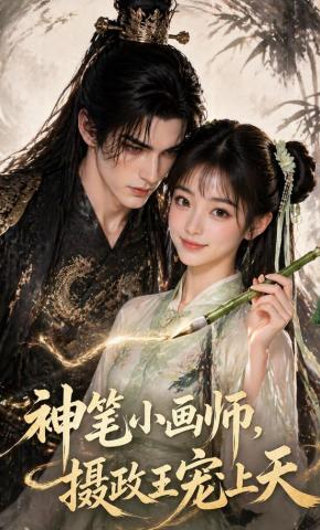 短剧《神笔小画师，摄政王宠上天》海报