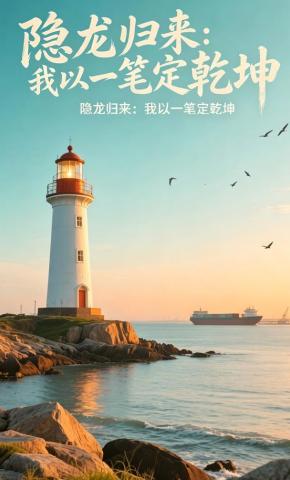 短剧《隐龙归来：我以一笔定乾坤》海报