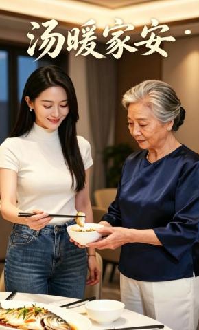 短剧《汤暖家安》海报