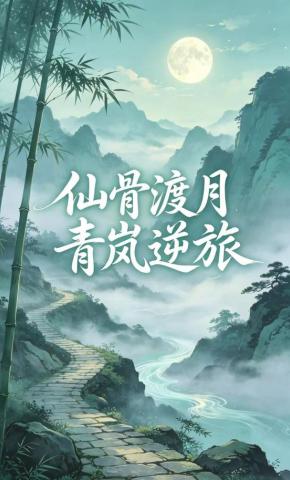 短剧《仙骨渡月青岚逆旅》海报