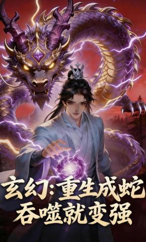 短剧《玄幻：重生成蛇，吞噬就变强》海报