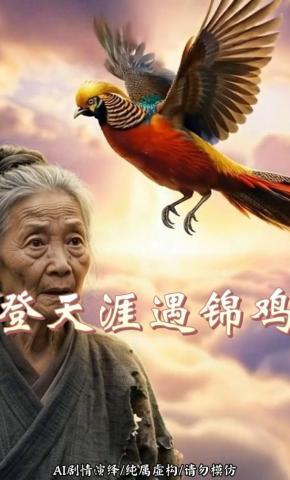 短剧《登天涯遇锦鸡》海报