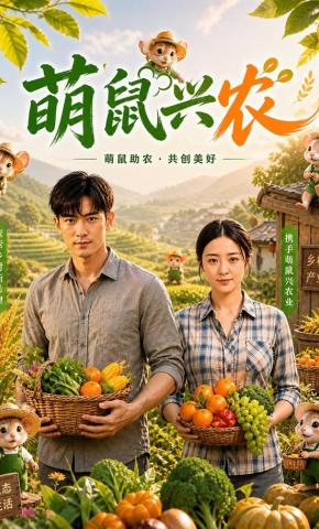 短剧《萌鼠兴农》海报
