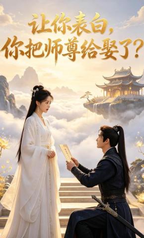 短剧《让你表白，你把师尊给娶了？》海报