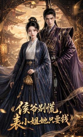 短剧《侯爷别慌，表小姐她只要钱》海报