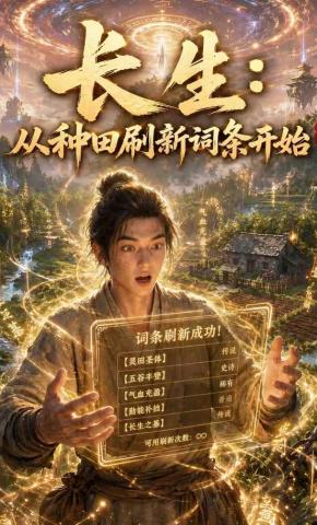 短剧《长生：从种田刷新词条开始》海报