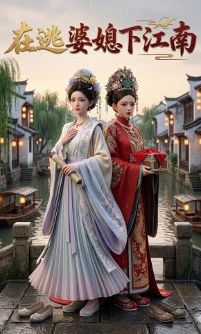 短剧《在逃婆媳下江南》海报