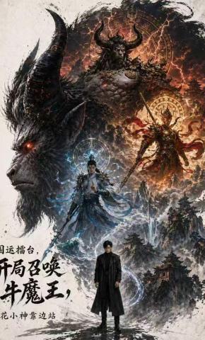 短剧《国运擂台，开局召唤牛魔王，樱花小神靠边站》海报