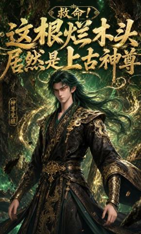 短剧《救命！这根烂木头居然是上古神尊》海报