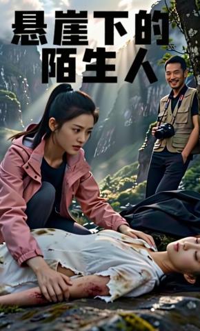 短剧《悬崖下的陌生人》海报