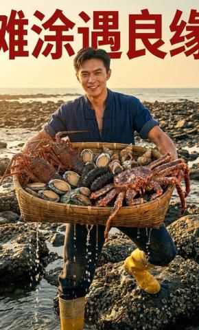 短剧《滩涂遇良缘》海报