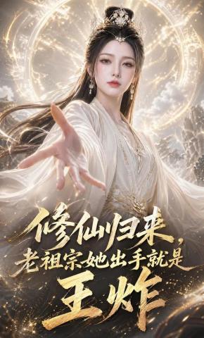 短剧《修仙归来，老祖宗她出手就是王炸》海报