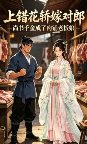 短剧《上错花轿嫁对郎尚书千金成了肉铺老板娘》海报