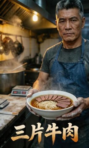 短剧《三片牛肉》海报