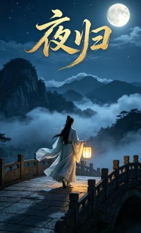 短剧《夜归》海报