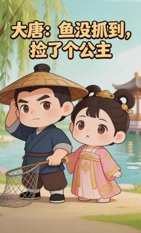 短剧《大唐：鱼没抓到，捡了个公主》海报