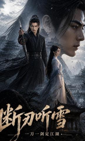 短剧《断刃听雪：一刀一剑定江湖》海报