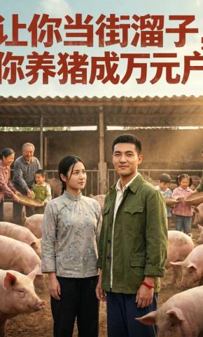 短剧《让你当街溜子，你养猪成万元户》海报