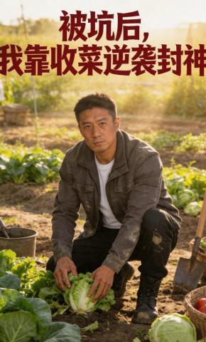 短剧《被坑后，我靠收菜逆袭封神》海报