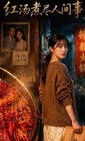 短剧《红汤煮尽人间事》海报